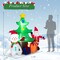 Costway 7.2 FT Inflatable Christmas Decoration Lighted Blow up Xmas Tree w/ Santa Claus